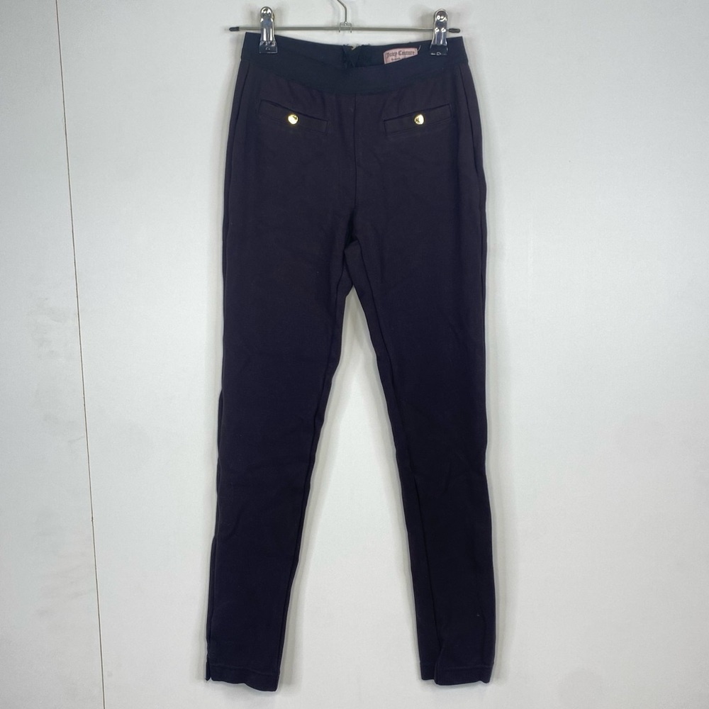 Juicy Couture Petit Woman’s Black Pocket Work Pants Professional Business